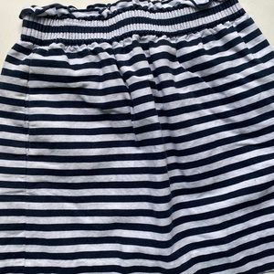Navy J. Crew Mini Skirt Ruffle Waistband
